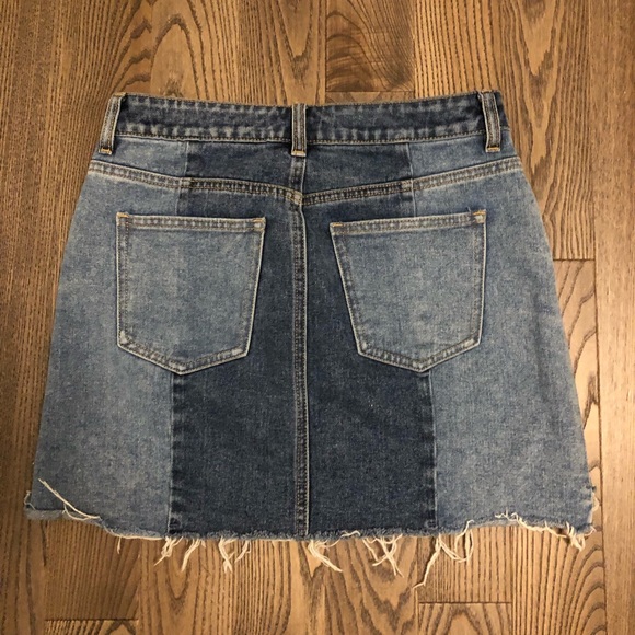 PacSun Two-Toned Denim Skirt - Picture 2 of 4